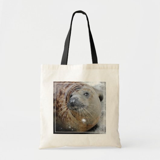 Grijze zegel op ijs tote bag (Voorkant)