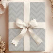 Grijze Zigzag Chevron Strepen Cadeaupapier