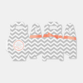 Grijze Zigzag en Koraalboog Bedankdoosjes (Uitgevouwen)