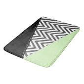 Grijze zigzag, Grijze Chevron, Zigzag Pattern, Min Badmat (Gekanteld)