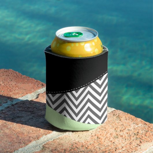 Grijze zigzag, Grijze Chevron, Zigzag Pattern, Min Blikjeskoeler (Insitu Zwembad)