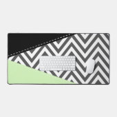 Grijze zigzag, Grijze Chevron, Zigzag Pattern, Min Bureaumat (Keyboard & Muis)