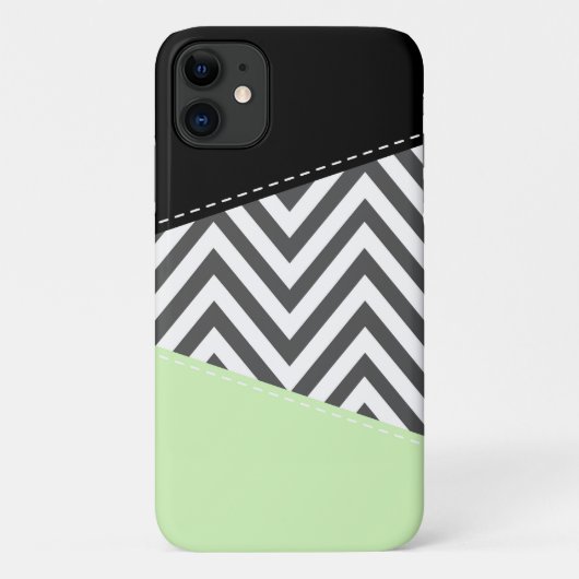 Grijze zigzag, Grijze Chevron, Zigzag Pattern, Min Case-Mate iPhone Case (Achterkant)