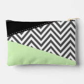 Grijze zigzag, Grijze Chevron, Zigzag Pattern, Min Etui (Achterkant)