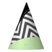 Grijze zigzag, Grijze Chevron, Zigzag Pattern, Min Feesthoedjes (Links)