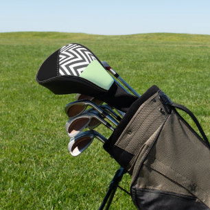 Grijze zigzag, Grijze Chevron, Zigzag Pattern, Min Golfheadcover