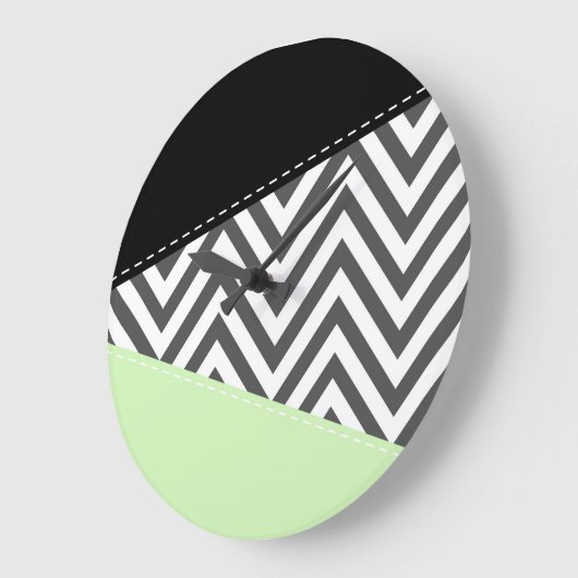 Grijze zigzag, Grijze Chevron, Zigzag Pattern, Min Grote Klok (Hoek)