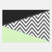 Grijze zigzag, Grijze Chevron, Zigzag Pattern, Min Inpakpapier Vel (Voorkant)
