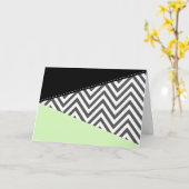 Grijze zigzag, Grijze Chevron, Zigzag Pattern, Min Kaart (Gele Bloem)