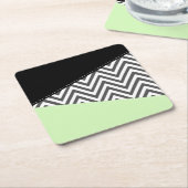 Grijze zigzag, Grijze Chevron, Zigzag Pattern, Min Kartonnen Onderzetters (Schuin)