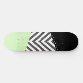 Grijze zigzag, Grijze Chevron, Zigzag Pattern, Min Persoonlijk Skateboard (Horizontaal)