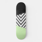 Grijze zigzag, Grijze Chevron, Zigzag Pattern, Min Persoonlijk Skateboard (Voorkant)
