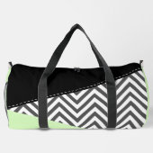 Grijze zigzag, Grijze Chevron, Zigzag Pattern, Min Plunjezak (Achterkant)
