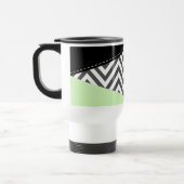 Grijze zigzag, Grijze Chevron, Zigzag Pattern, Min Reisbeker (Links)