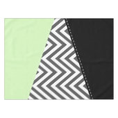 Grijze zigzag, Grijze Chevron, Zigzag Pattern, Min Tafelkleed (Voorkant (Horizontaal))