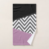 Grijze zigzag, Grijze Chevron, Zigzag Pattern, Paa Bad Handdoek (Handdoek)