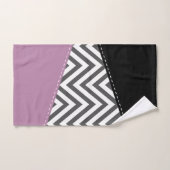 Grijze zigzag, Grijze Chevron, Zigzag Pattern, Paa Bad Handdoek (Handdoek)