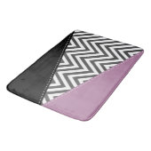Grijze zigzag, Grijze Chevron, Zigzag Pattern, Paa Badmat (Gekanteld)