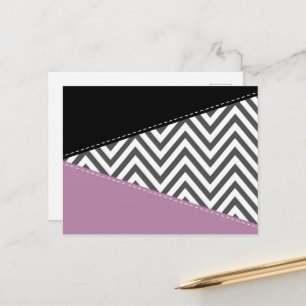 Grijze zigzag, Grijze Chevron, Zigzag Pattern, Paa Briefkaart