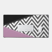Grijze zigzag, Grijze Chevron, Zigzag Pattern, Paa Bureaumat (Keyboard & Muis)