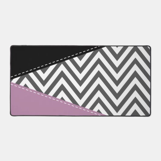 Grijze zigzag, Grijze Chevron, Zigzag Pattern, Paa Bureaumat (Voorkant)