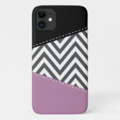 Grijze zigzag, Grijze Chevron, Zigzag Pattern, Paa Case-Mate iPhone Case (Achterkant)