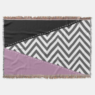 Grijze zigzag, Grijze Chevron, Zigzag Pattern, Paa Deken