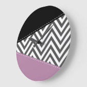 Grijze zigzag, Grijze Chevron, Zigzag Pattern, Paa Grote Klok (Hoek)