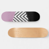 Grijze zigzag, Grijze Chevron, Zigzag Pattern, Paa Persoonlijk Skateboard (Horizontaal)