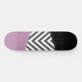 Grijze zigzag, Grijze Chevron, Zigzag Pattern, Paa Persoonlijk Skateboard (Horizontaal)