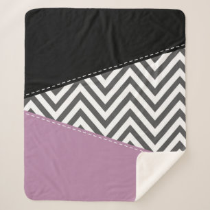 Grijze zigzag, Grijze Chevron, Zigzag Pattern, Paa Sherpa Deken