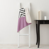 Grijze zigzag, Grijze Chevron, Zigzag Pattern, Paa Sherpa Deken (In situ)