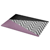 Grijze zigzag, Grijze Chevron, Zigzag Pattern, Paa Snijplank (Hoek)