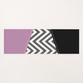 Grijze zigzag, Grijze Chevron, Zigzag Pattern, Paa Yogamat (Voorkant (horizontaal))