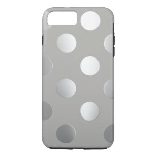 Grijze, Zilveren Stippen Case-Mate iPhone Case