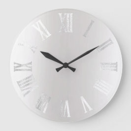 Grijze zilvergrijze, minimale Romeinse cijfers Grote Klok