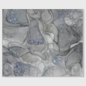 Grijze zilverkleurende sensaties cadeaupapier (Vlak)