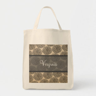 Grijze  Zinnia-Canvas tas