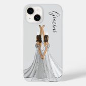 Grijze Zodiac Gemini Goddess Custom Case-Mate iPhone Case (Achterkant)