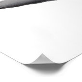 Grijze zwart-witafdrukken Sperm Whale #12 Poster (Hoek)