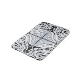 Grijze zwarte, Abstracte munt Badmat (Gekanteld)