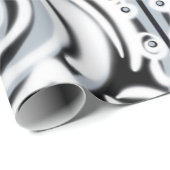 Grijze zwarte, Abstracte munt Cadeaupapier (Rol Hoek)