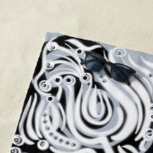 Grijze zwarte, Abstracte munt Strandlaken (In situ)