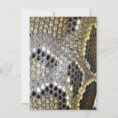 grijze zwarte beige dierlijk patroon, slangendruk bedankkaart (Voorkant)