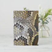 grijze zwarte beige dierlijk patroon, slangendruk kaart (Staand voorkant)