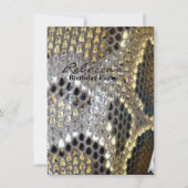 grijze zwarte beige dierlijk patroon, slangendruk kaart (Voorkant)