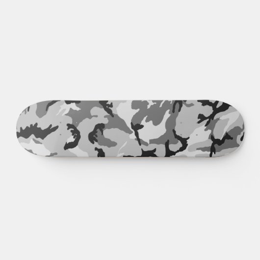 Grijze zwarte Camouflage Skateboard (Horizontaal)