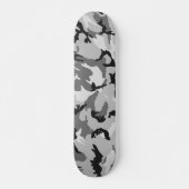 Grijze zwarte Camouflage Skateboard (Voorkant)