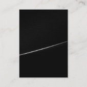 Grijze zwarte haarklop moderne achtergrondvisiteka visitekaartje (Achterkant)