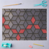 Grijze zwarte kubussen tissuepapier (Craft)